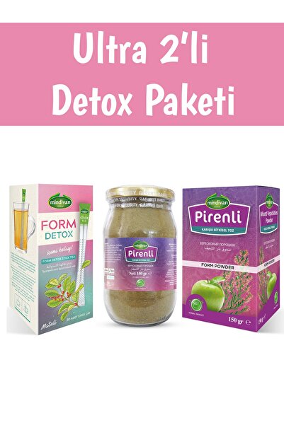 Mindivan 2'li Form Bitki Çayı Paketi Pirenli Toz Ve Stick Çay