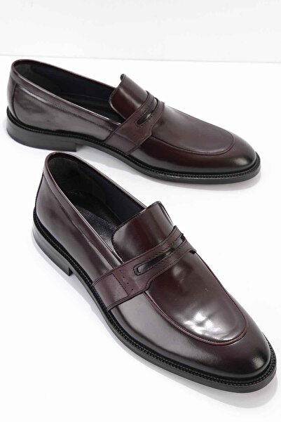 Bambi Bordo Açma Erkek Klasik Ayakkabı E01758202014