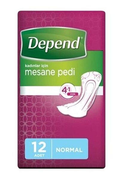Depend Kadın Mesane Pedi Normal 12 Adet