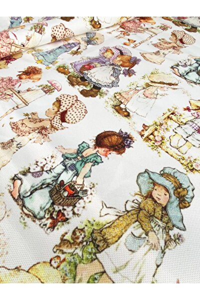 Favor Kız Desenli Dijital Baskılı Kumaş-1934