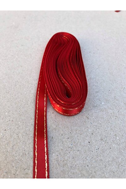 Kreatif Mağaza Κόκκινη σατέν κορδέλα 10 μέτρων με κορδέλα με γκλίτερ (ΠΛΑΤΟΣ ...