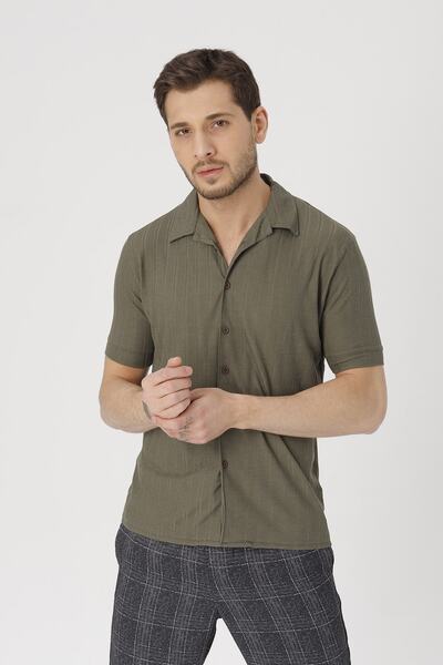 Gambocci Чоловіча сорочка з коротким рукавом і візерунком