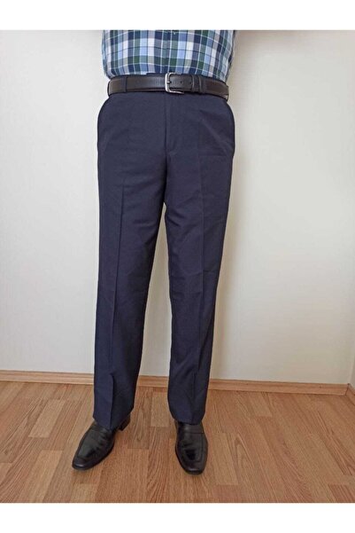 KARAOĞLU TEKSTİL Klasik Kesim Lacivert Kumaş Pantolon