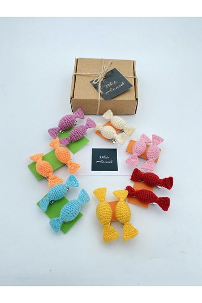 White Alamode Candy Buckle Set of 6