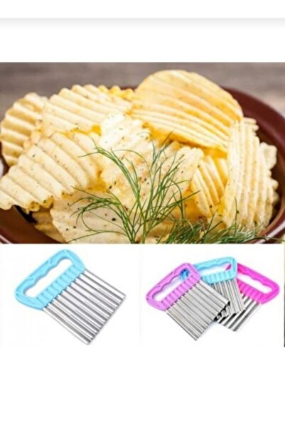 Trendy Shop Serrated Vegetable and Fruit Slicer Practical Potato Slicer