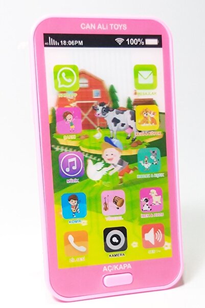 Genel Markalar Oyuncak Dokunmatik Cep Telefonu Türkçe Sesli 12 Fonksiyonlu