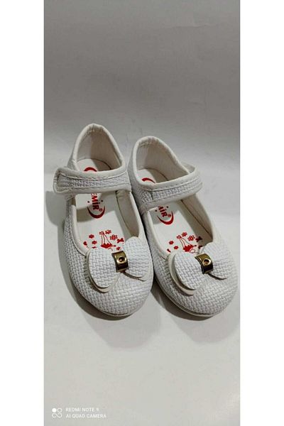 Ayakkabı Ülkesi Rochie De Seara Fata Culoare Alba Velcro Model Nou Balerina De Ziua
