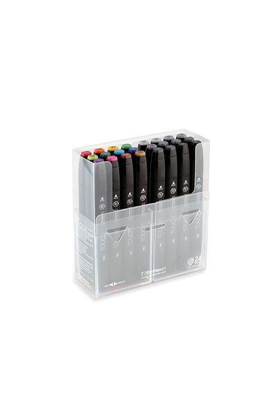 Touch Shinhan : Touch Twin Marker : Double Ended Marker Pen Set : 24 Colors