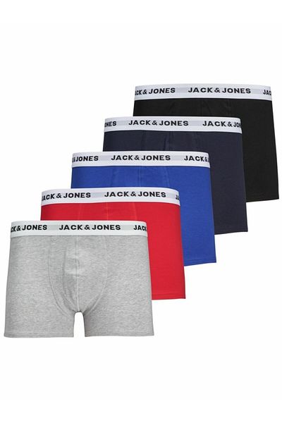 Jack & Jones Ανδρικά μποξεράκια σε μαύρο χρώμα 5 συσκευασιών 12182064