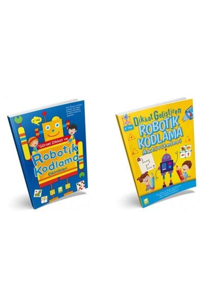 Ema Kitap Görsel Dikkat Ve Robotik Kodlama Etkinlikleri Seti 2 Kitap