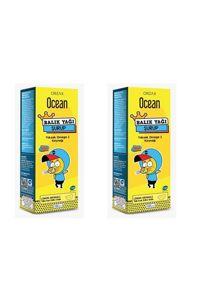 Ocean Lemon Flavored Fish Oil Syrup - 150mlPack of 2