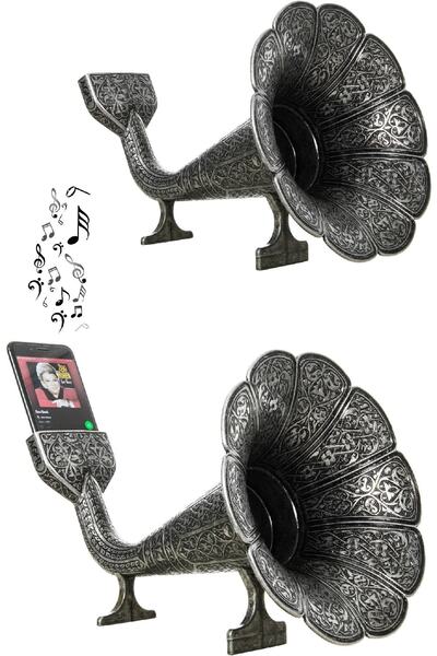 BİTERSE Büyük Boy Otantik Cep Telefonu Gramofonu Eskitme