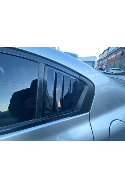 Honda Civic Fb7 Kelebek Cam Kaplama Vizörü Piano Black 2012-2015