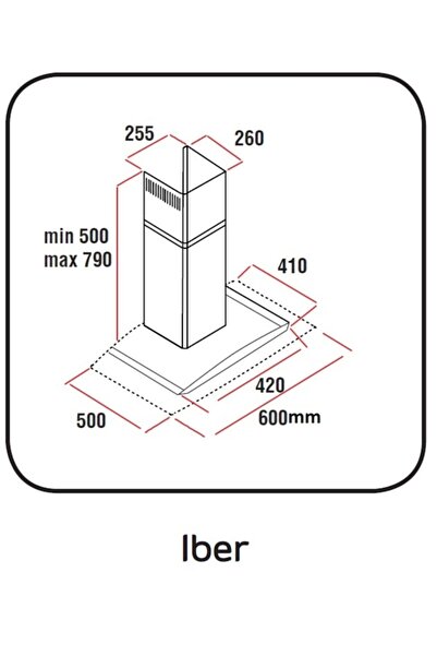 Alveus Iber Siyah 2'li Ankastre Set (ocak+davlumbaz)