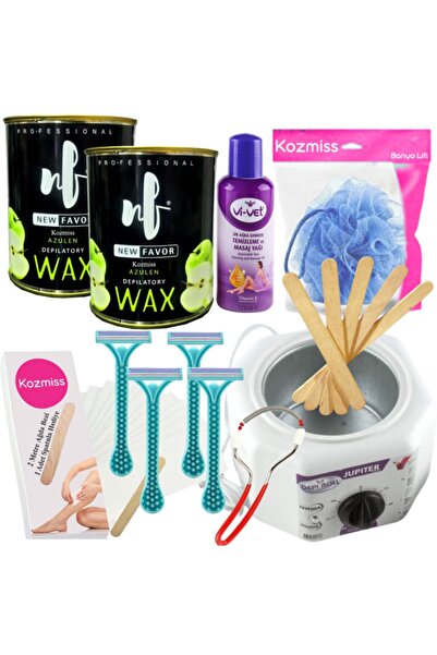 Kozmiss Ağda Isıtıcı Makine New Favor 800 Ml + Pudralı Konserve Sir Ağda Seti...