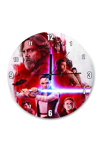 Cakatablo Ceas de perete cu afiș de film Star Wars (diametru 30x30 cm)