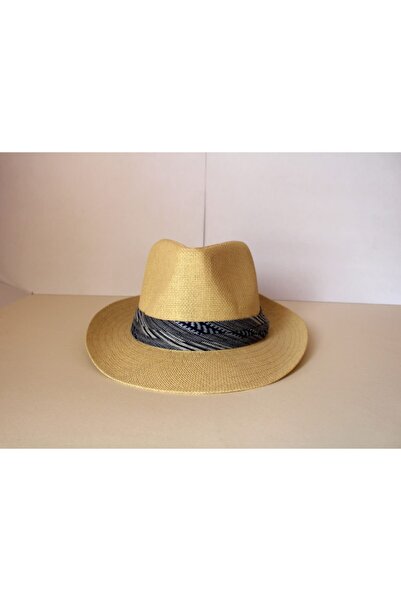 Suyutti قبعة رعاة البقر من القش باللون البيج للرجال للموسم الجديد