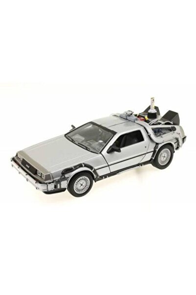 WELLY Geleceğe Dönüş Arabası Seri 2 Metal Model Araba Back To The Future Delorean 1/24 Ölçek