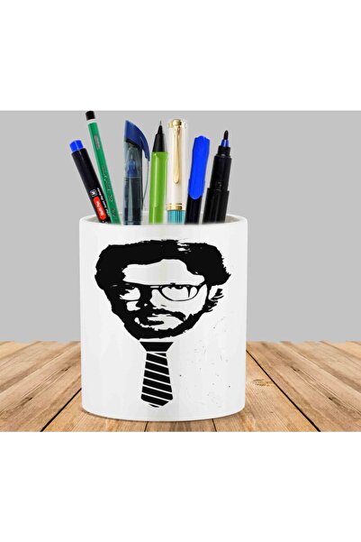 ART HEDİYE حامل أقلام رصاص من O Professor La Casa De Papel على شكل صبار عصاري