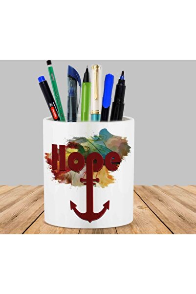 ART HEDİYE حامل قلم على شكل مرساة صبار عصاري من هوب