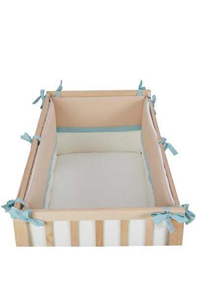 G&G baby حاجز حماية جانبي بسحاب 4 قطع لسرير الأطفال مقاس 60x120