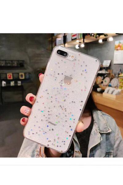 Molly Iphone 7/8 Plus Uyumlu Şeffaf Moon And Star Silikon Kılıf