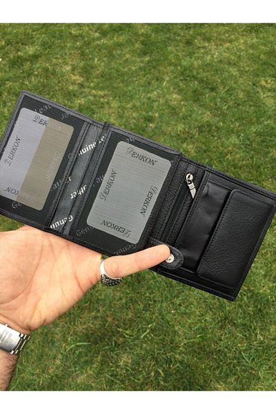 DERKON Genuine Leather Useful Men's Wallet