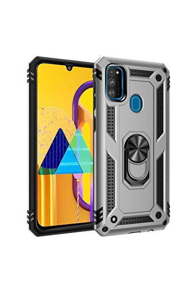 Samsung Galaxy M30s Uyumlu  Kılıf Ultra Koruma Darbe Emici Tank Silikon Kapak