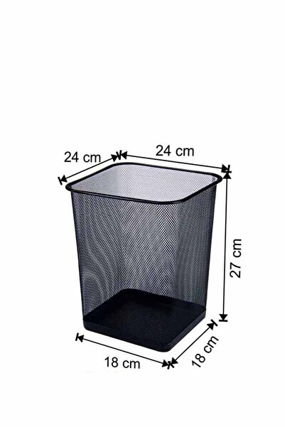 KG-GOLDPAPER 1452 12 Lt Kare Fileli Ofis Tipi Çöp Kovası