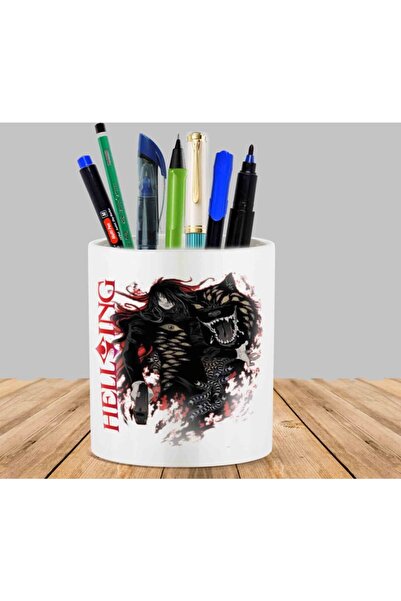 ART HEDİYE Alucard في حامل قلم زهور الصبار الأسود العصاري