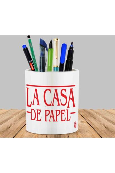 ART HEDİYE حامل قلم La Casa De Papel Cactus Succulent Flower Pot