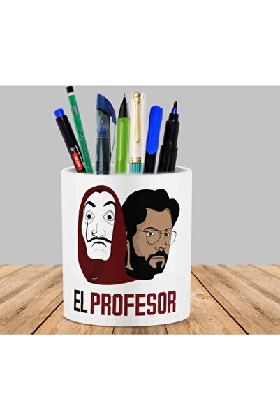 ART HEDİYE حامل أقلام على شكل أصيص زهور من الأستاذ اليدوي La Casa De Papel