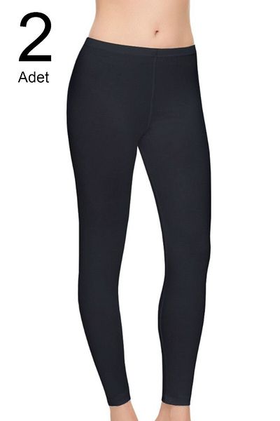 Tutku Elit Pachet de 2 colanți sport lungi din Lycra modal de damă