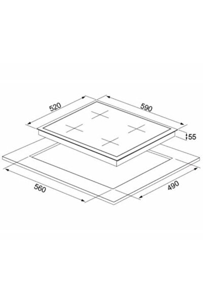 Silverline Sılverlıne Cs5343s01 Gri Ankastre Döküm Ocak