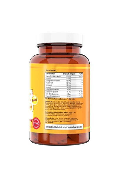 NCS 120 Tablets + 20MlZincPropolisforVitaminC and D3 K2