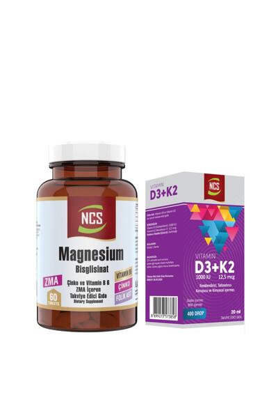 NCS Zma Magnesium Çinko 60 Tablet+vitamin D3 K2 20 Ml