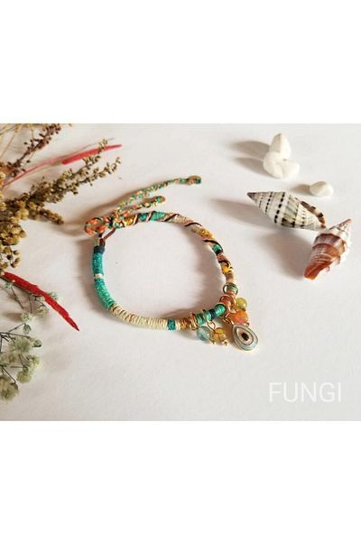 FUNGI Women's Blue Anklet