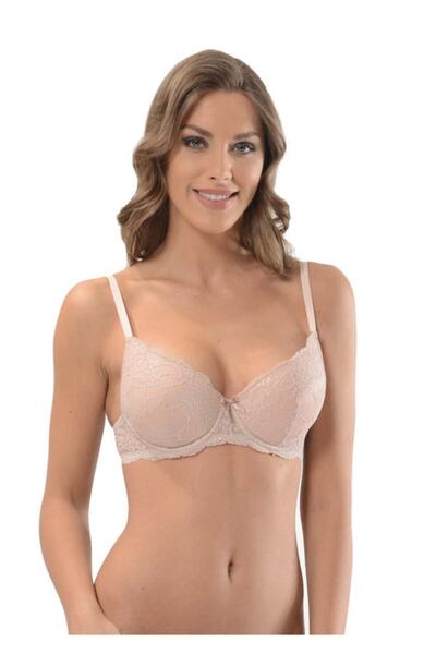 NBB Kadın Vizon Destekli Dantelli Sütyen Vizon 3656