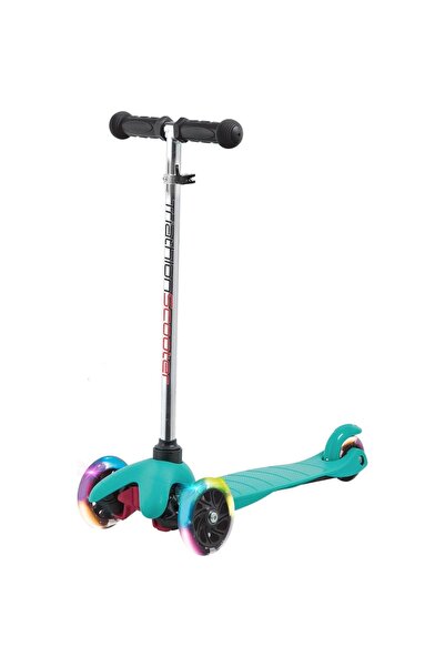abnturk Led Işıklı 3 Tekerli 4 KADEME Yükseklik Ayarlı Scooter 40 KG TAŞIMA F...