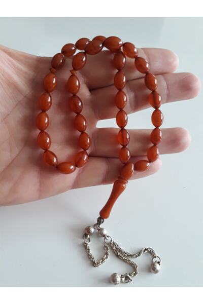 Zaradise Accessories Mărgele de rugăciune din chihlimbar pudră pentru bărbați...