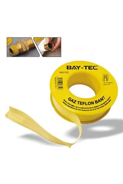 Genel Markalar Bay-tec Gaz Teflon Bant Doğalgaz 12 Mm X 8 M ( 10 Adet )