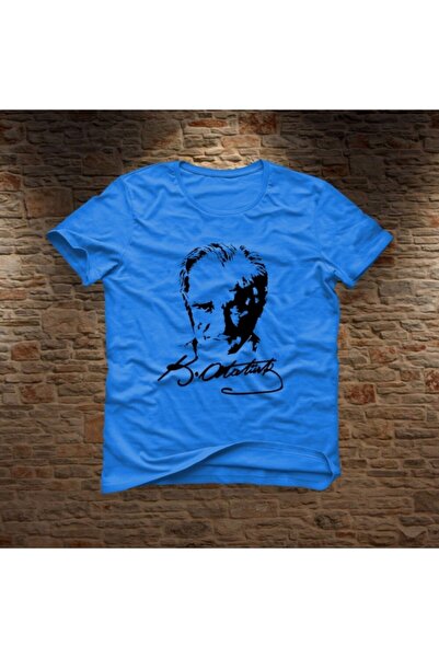 NACAR STORE تي شيرت مطبوع عليه أتاتورك للأطفال للجنسين