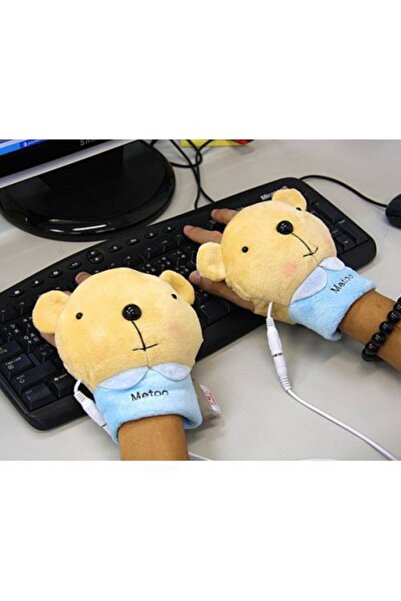 Genel Markalar "Pelüş USB Isıtıcı Eldiven: Soğuk Havalarda Ellerinizi Isıtın,...