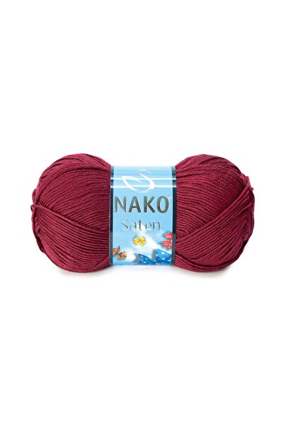 NAKO Satin 999 Claret Red |   Summer Hand Knitting Yarn