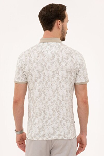 Pierre Cardin Polo Neck Dark Gray Slim Fit T-Shirt