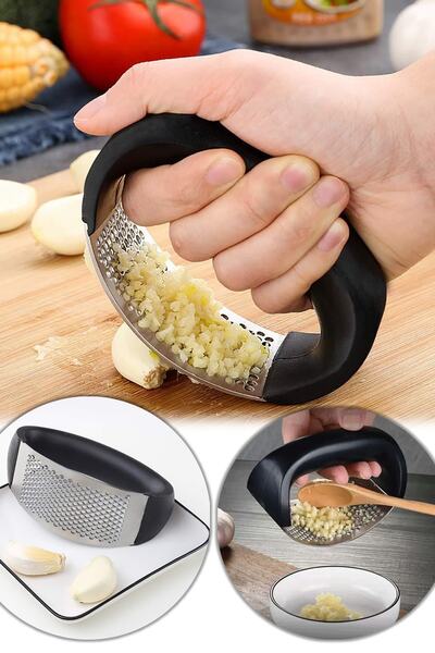 Pazarika Stainless Steel Practical Garlic Crusher