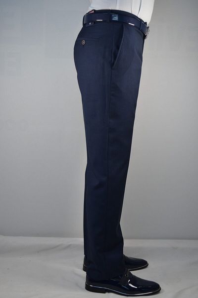 Bomonti Ανδρικό παντελόνι Navy Blue Battal Classic Slim Dukuma από ύφασμα