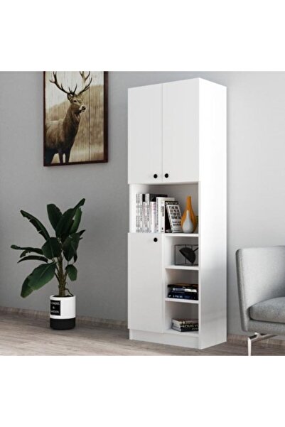 Mezza 3004 Order 3 Kapaklı Çok Amaçlı Dolap Beyaz Renk