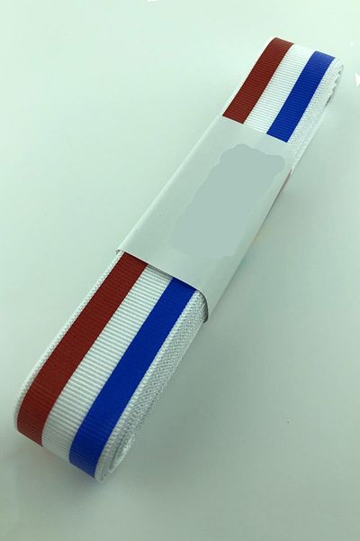 Hobigram Blue Red Line Printed Grosgrain Ribbon – Προσαρμοσμένο σχέδιο, Αξεσουάρ, Ποιοτική Παραγωγή, Εντυπωσιακό Sti