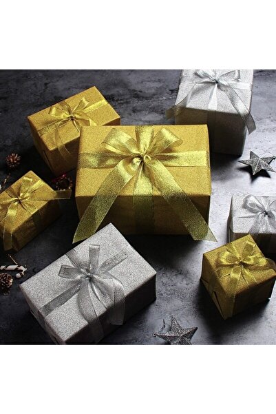 E Elmas Altın Simli Kurdele (10metre-4cm)